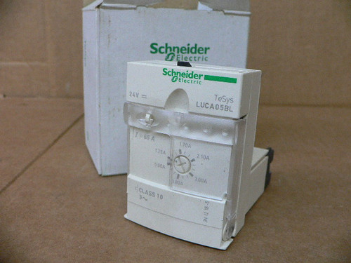 Relè Termico Schneider Electric LUCA05BL - 24V, 1.25A-5A - Nuovo Di Magazzino